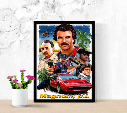 Magnum PI Wall Art framed poster