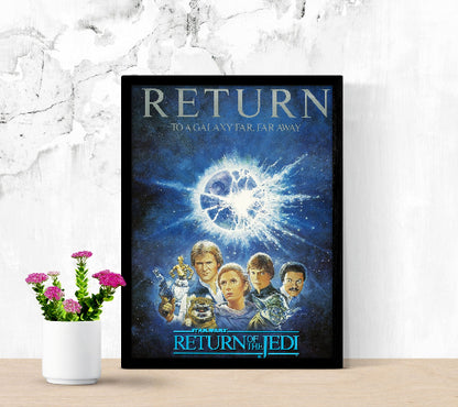 Star Wars Episode VI Return of The Jedi framed poster