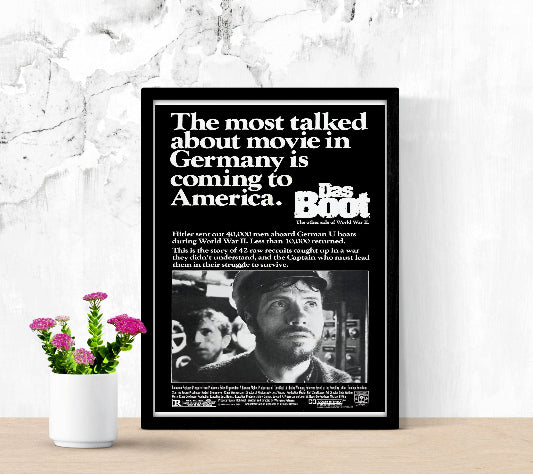 Das Boot framed poster