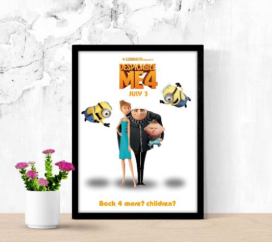 Despicable Me 4 framed poster