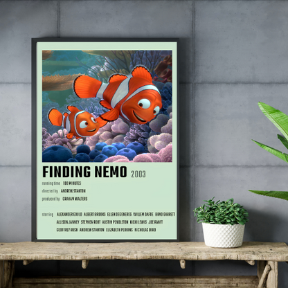 Finding Nemo minimalist framed poster