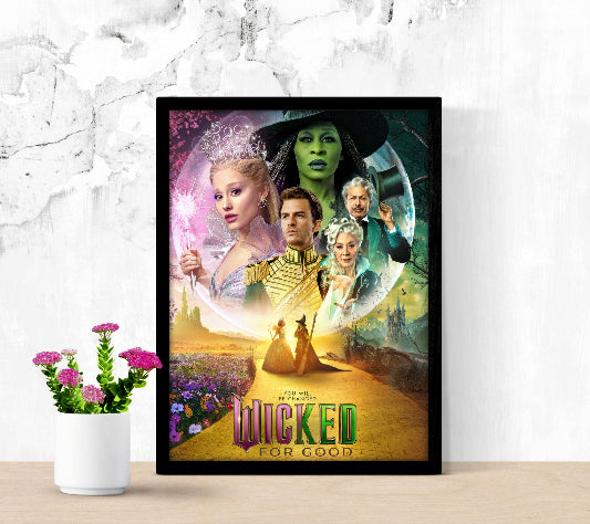 Wicked For Good framed poster