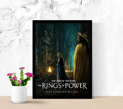 The Rings of Power framed poster