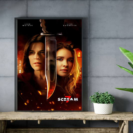 Scream 7 framed poster