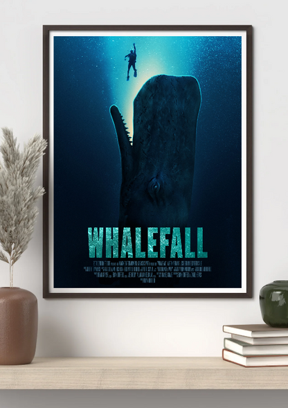 Whalefall framed poster