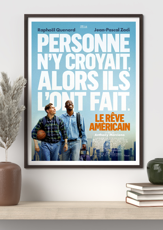 Le reve americain framed poster