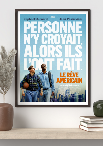 Le reve americain framed poster