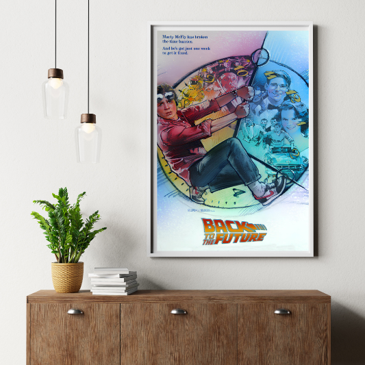 Back To The Future framed poster
