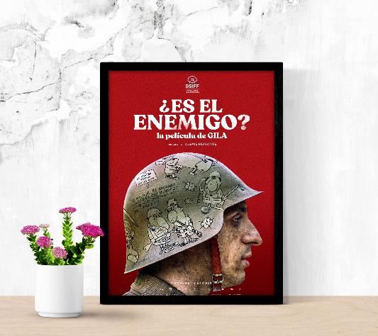 Es el enemigo la pelicula de Gila framed poster