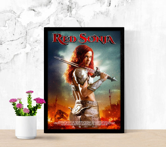 Red Sonja framed poster