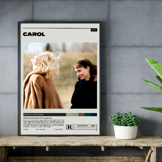 Carol minimalist framed poster
