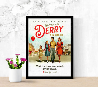It Welcome To Derry framed poster