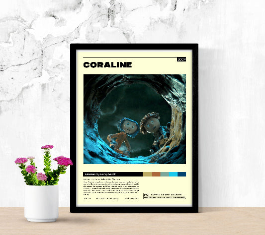 Coraline Minimalist framed poster