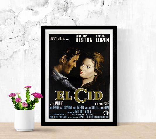 El Cid framed poster