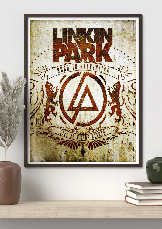 Linkin Park Road To Revolution framed poster