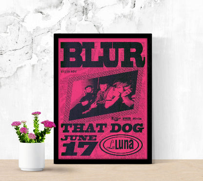 Blur That Dog June 17 La Luna framed poster