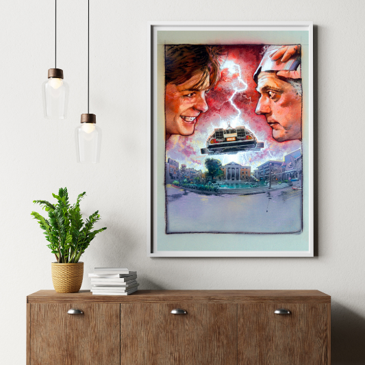 Back To The Future framed poster