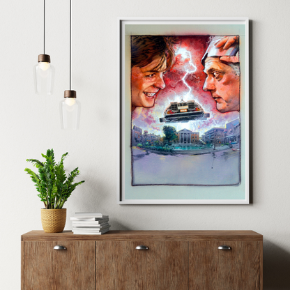 Back To The Future framed poster