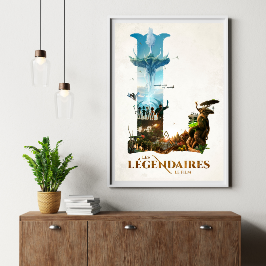 Les legendaires framed poster