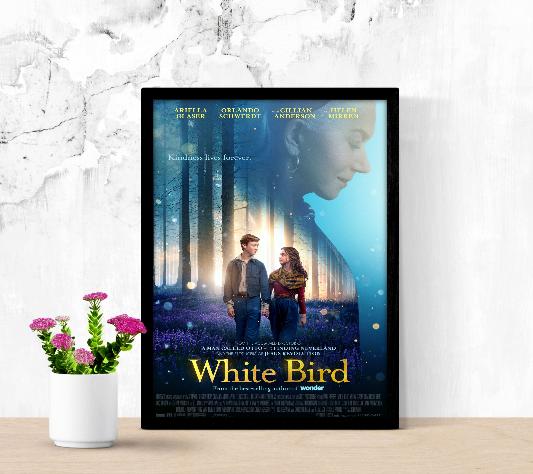 White Bird framed poster