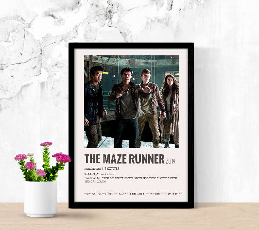 The Maze Runner Minimalist framed poster
