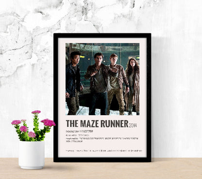 The Maze Runner Minimalist framed poster