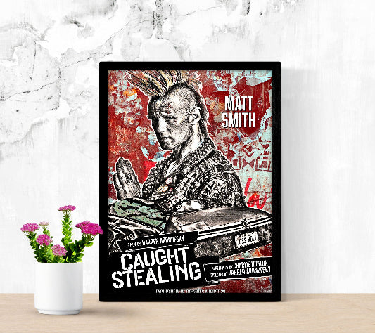 Caught Stealing framed poster