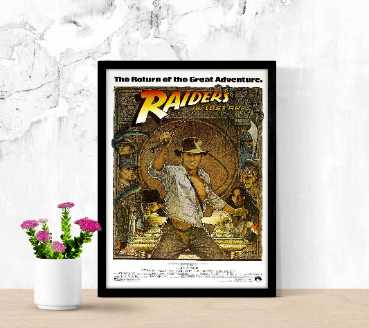Raiders of The Lost Ark framed poster