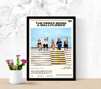 The Perks Beeing a Wallflower Minimalist framed poster