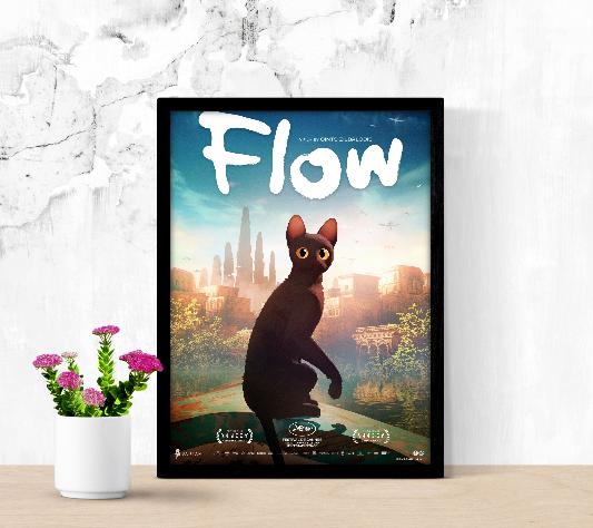 Flow framed poster