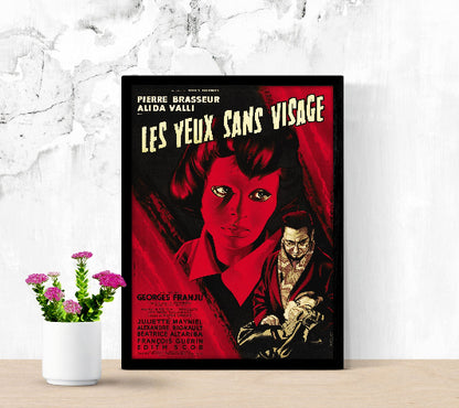Les yeux sans visage framed poster