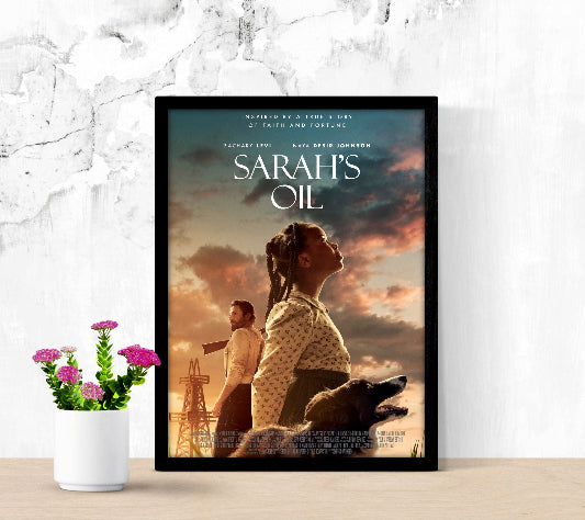 Sarah's Oil framed poster