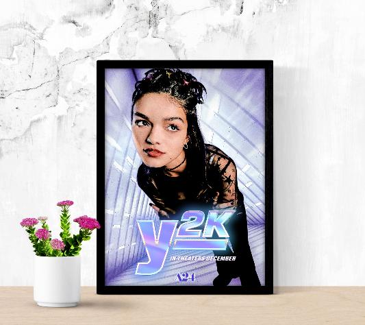 Y2K framed poster