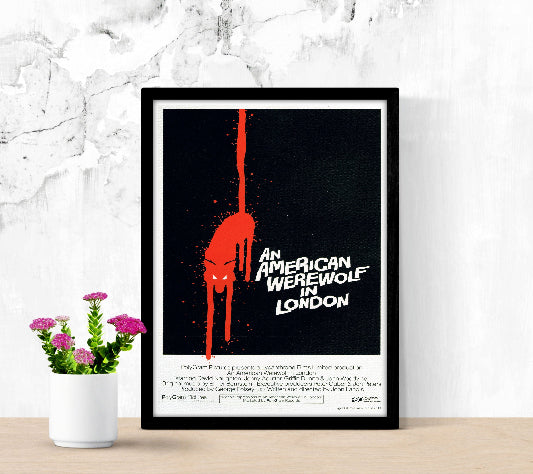 An American Werewolf in London framed poster