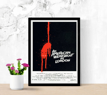 An American Werewolf in London framed poster
