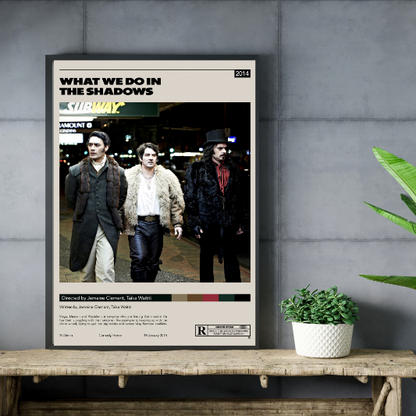 What We Do In The Shadows minimalist framed poster