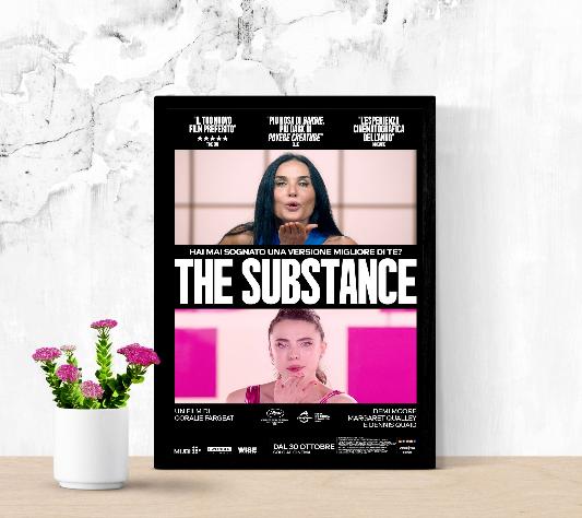 The Substance framed poster