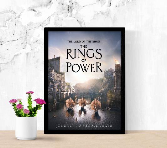 The Rings of Power framed poster