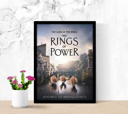 The Rings of Power framed poster