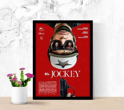 El Jockey framed poster