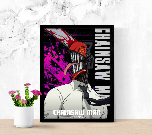 Gekijô-ban Chensô Man Reze-hen framed poster