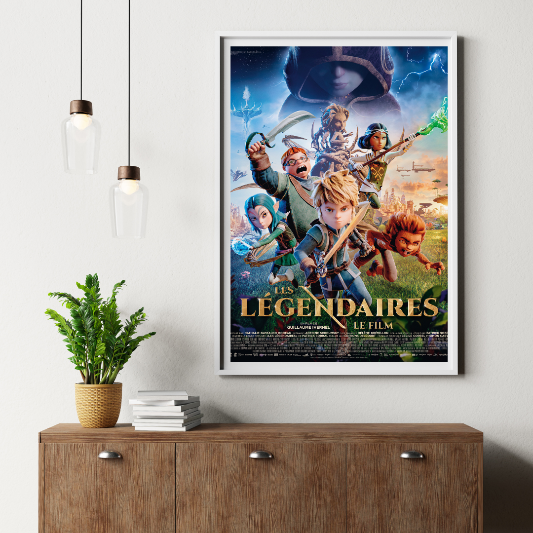Les legendaires framed poster