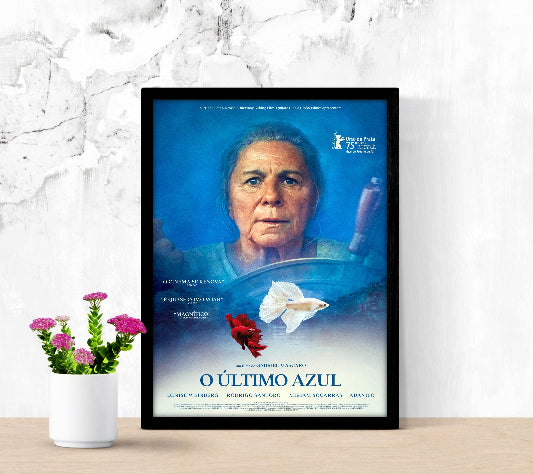 O ùltimo azul framed poster