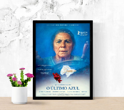 O ùltimo azul framed poster