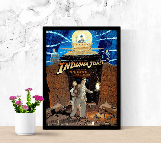 Raiders of The Lost Ark framed poster