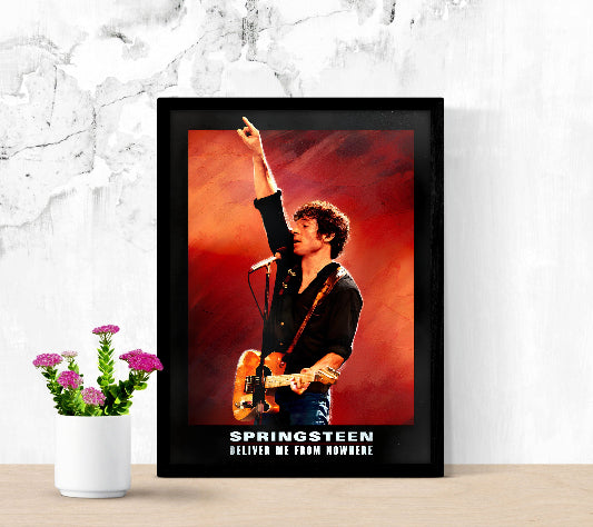 Springsteen Deliver Me  From Nowhere framed poster