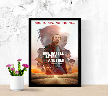 One Battle After Another framed poster