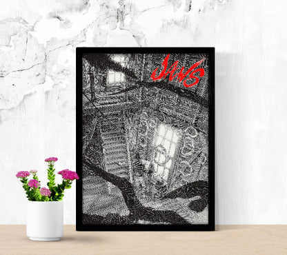 Jaws Cinematic Wall Art framed poster