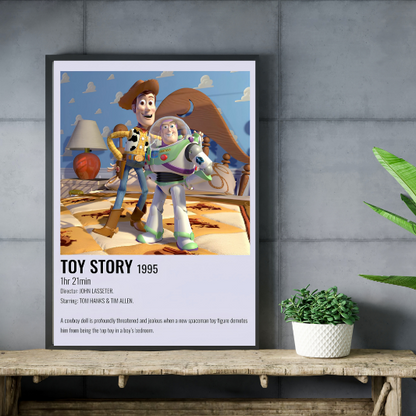 Toy Story minimalist framed poster