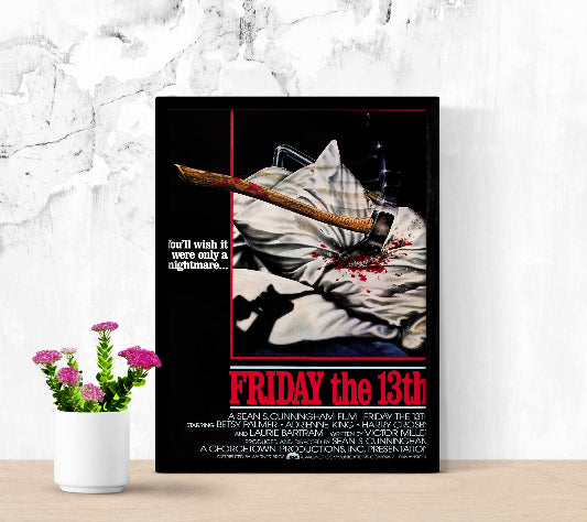 Friday The 13th framed poster